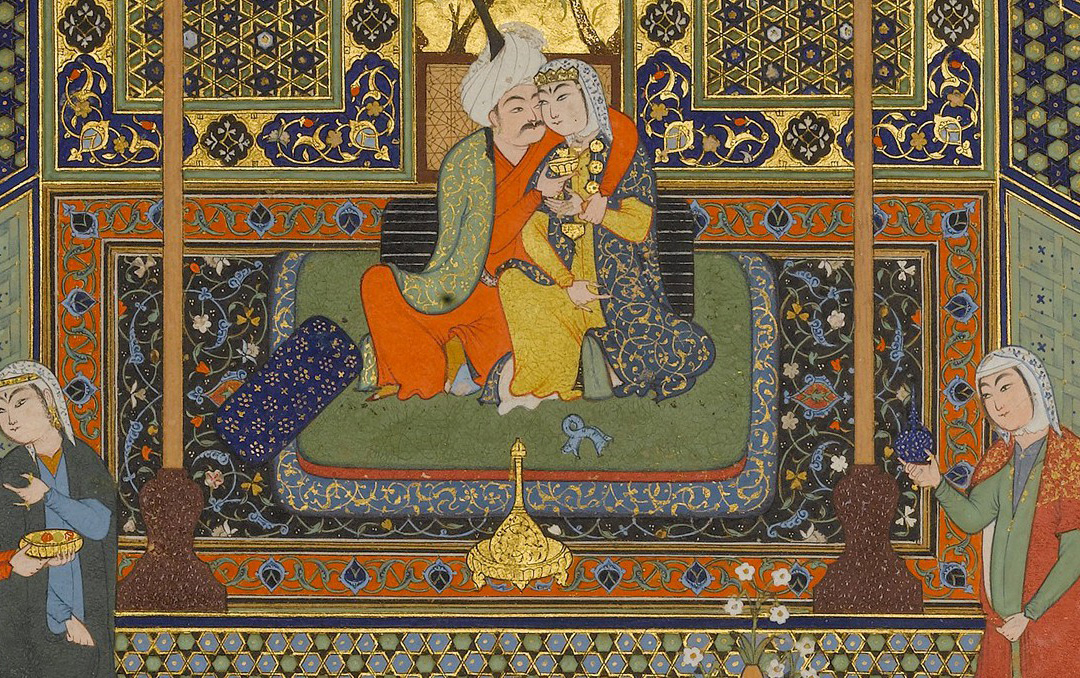 "Marriage of Khusrau and Shirin", Folio from a Khamsa (Quintet) of Nizami